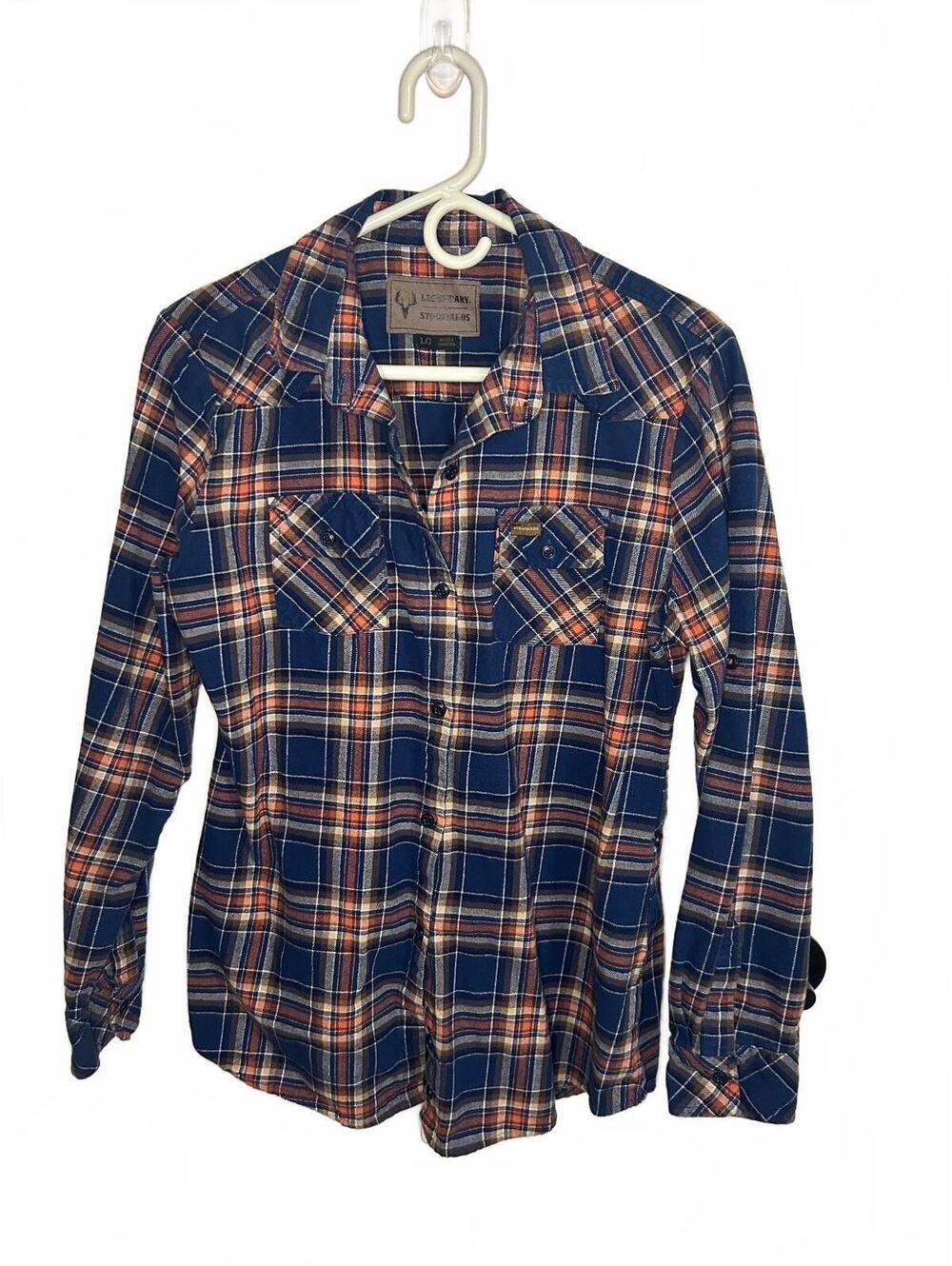 Legendary Whitetail plaid button up shirt flannel